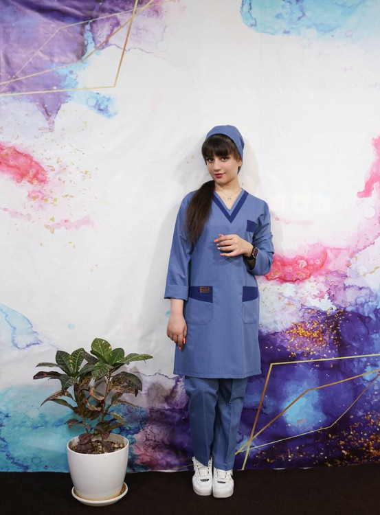 ست اسکراب پزشکی مردانه مدل یقه 7