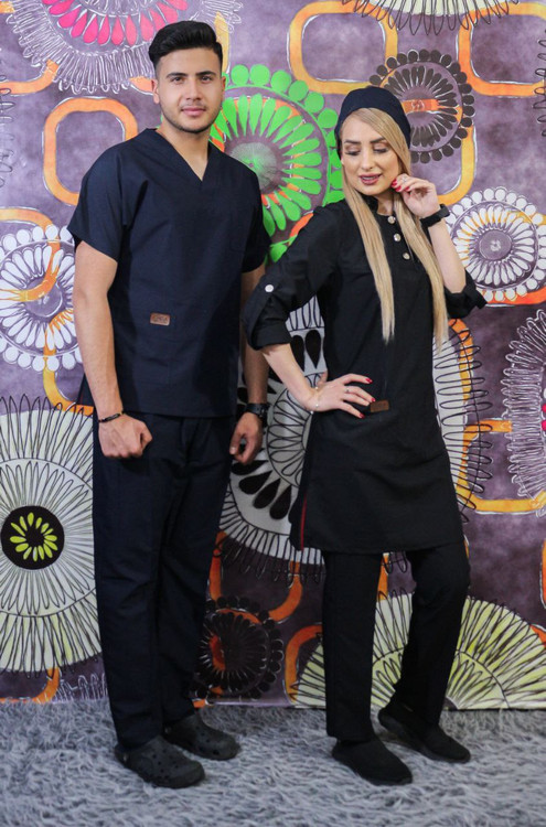 ست اسکراب پزشکی مردانه مدل یقه 7