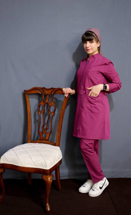 ست اسکراب پزشکی مردانه مدل یقه زیپدار پرو