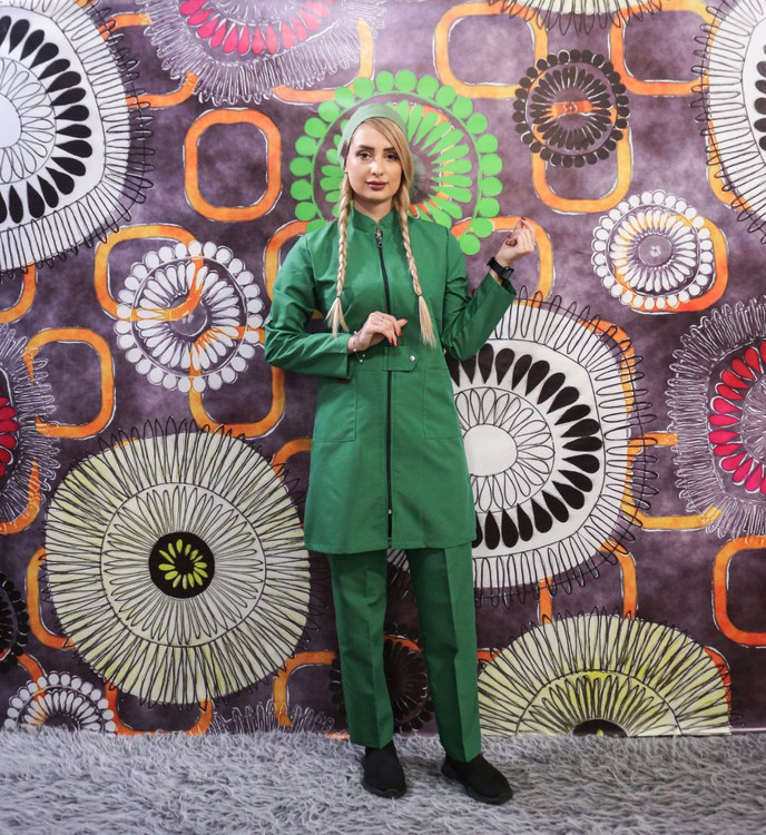 ست اسکراب پزشکی مردانه مدل یقه زیپدار پرو